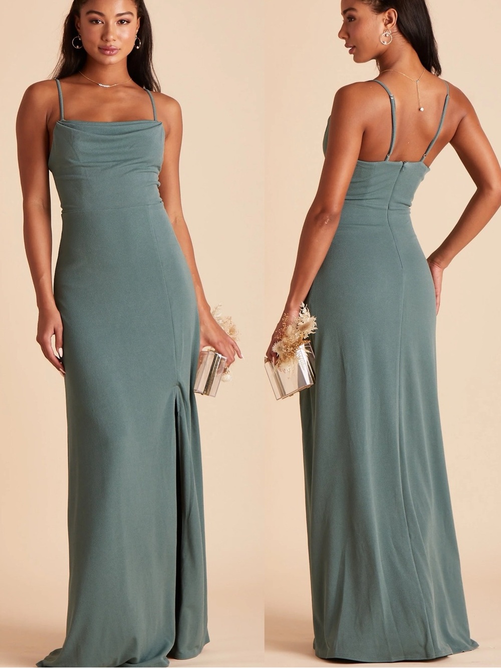 Birdy Grey | Ash Crepe Bridesmaid Maxi Dress